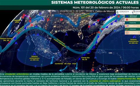 Frente frío 36 llegará con fuertes vientos y heladas Conoce el