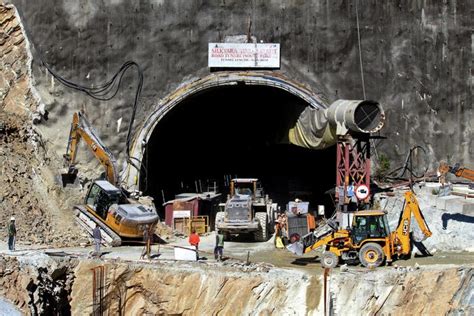 Rescuers Struggle To Reach 40 Workers Trapped In Collapsed Tunnel