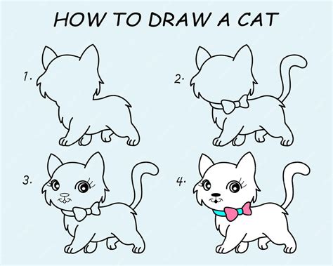 Paso A Paso Para Dibujar Un Gato Tutorial De Dibujo De Un Gato