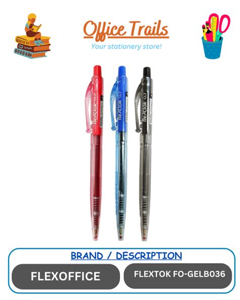 Flexoffice Flextok Smooth Ink Pen Fo Gelbo Pc Lazada Ph