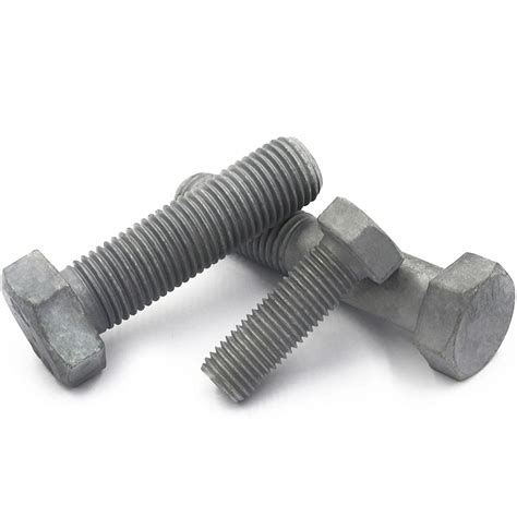 DIN933 Full Thread Hot DIP Galvanized Steel 12 9 Hex Hexagon Head Bolt