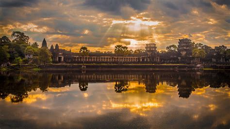 Bing Wallpaper Sunrise At Angkor Wat In Cambodia Bing 1920x1080