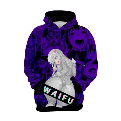 Moletom Blusa De Frio Anime Wifu Hentai Roxo REF 256 Full Shopee Brasil