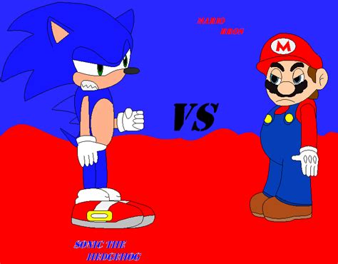 Sonic The Hedgehog VS Mario Bros by elmundowath on DeviantArt