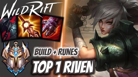 Wild Rift Top 1 Riven Challenger Full Ranked Youtube