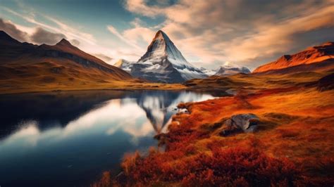 Premium Photo | The matterhorn is a mountain in switzerland