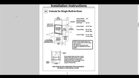 I need installation manual for Kenmore wall oven model 911.410667, what ...