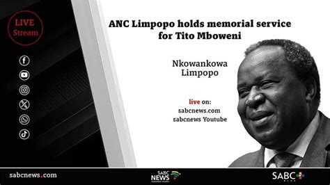 Live Anc Limpopo Holds Memorial For Former Minister Mboweni Sabc News Breaking News