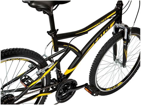 Mountain Bike Aro 26 Caloi Andes Aço Freio V Brake 21 Marchas