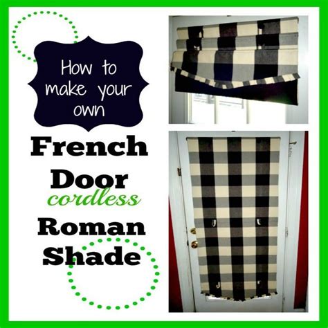 French Door Cordless Roman Shades DIY downloadable Instructions Sunny Solution - Etsy | Diy ...