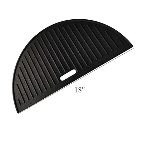 Buy ZLjoint Half Moon Cast Iron Reversible Griddle And Grate Compatible