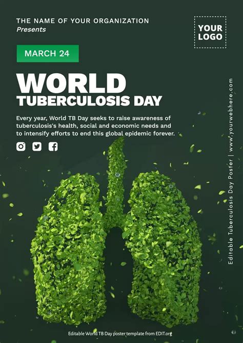 World Tuberculosis Day Poster Templates