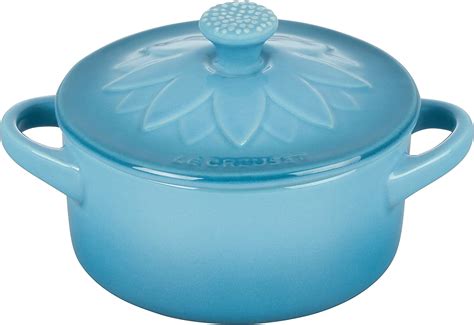 Amazon Le Creuset Stoneware Mini Round Cocotte With Flower Lid