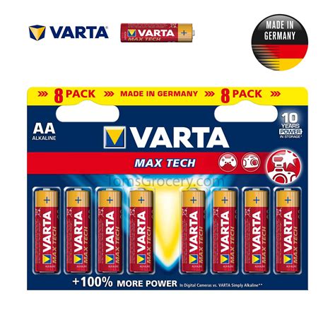 X Varta Max Tech Aa Lr V Hi Fi Batterie Tedesche Ebay