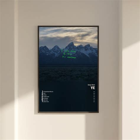 Kanye West Ye Album Cover Poster Wall Art Kanye West Ye - Etsy