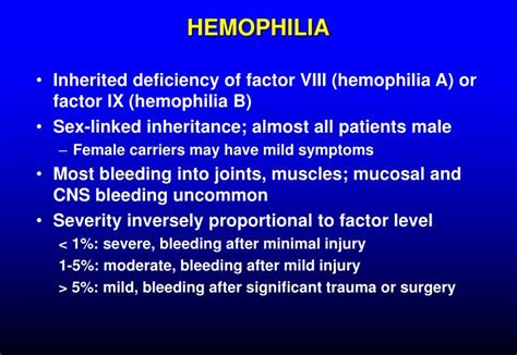 Ppt Hemophilia Powerpoint Presentation Free Download Id 382249