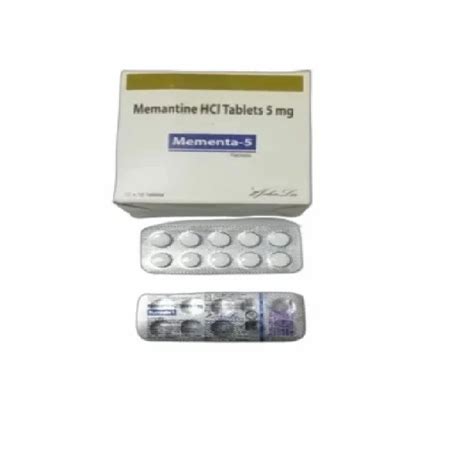 Memantine HCL Tablets 5 Mg At Rs 60 Stripe Memantine HCL Tablets In