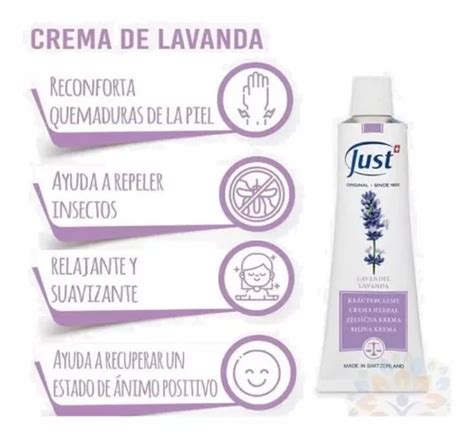 Crema De Lavanda Swiss Just Sellado Y Original Sachet Env O Gratis