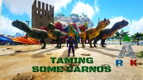 Taming Carnotaurus Ark Survival Evolved Crystal Isles Ep Youtube