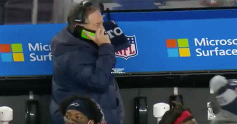 Watch Bill Belichick Throws Phone In Frustration On Sideline