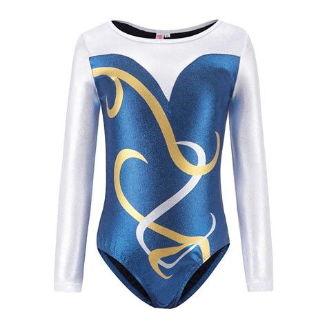 Buy Gymnastics Leotards For Girls Long Sleeve Sparkle Ballet Leotards