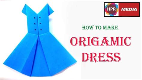 Paper Crafts How To Make A Origami Paper Dress Tutorial By Hpr Media