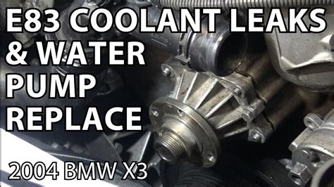 Bmw X E Coolant Leaks And Water Pump Replacement Diy Youtube