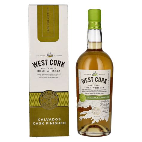 West Cork Single Malt Irish Whiskey Calvados Cask Finished Vol