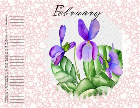 My february calendar | Scrapbook Campus