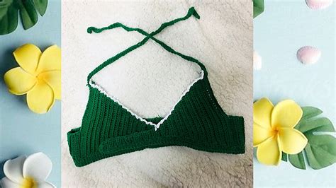 How To Crochet Easy Basic Bralette Youtube