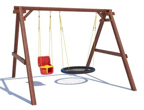 Купить Детские деревянные качели CustWood Air A2 плюс недорого в Москве ...