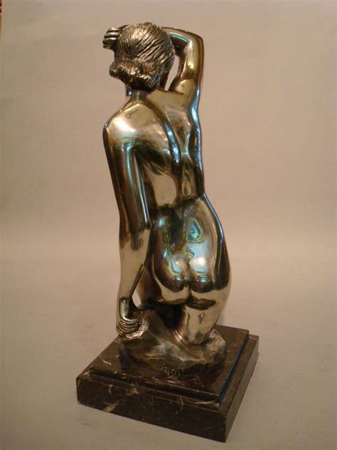 Art Deco Nude Woman Bronze Sculpture For Sale At StDibs