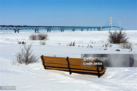 37 Mackinac Bridge In Winter Stock Photos, High-Res Pictures, and ...