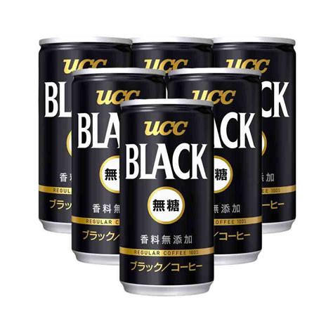 Ucc Original Japanese Black Coffee 6 X 186ml Cans Made In Japan