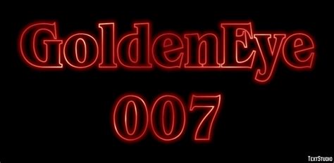 Goldeneye 007 Effet De Texte Et Design De Logos Jeu Vidéo