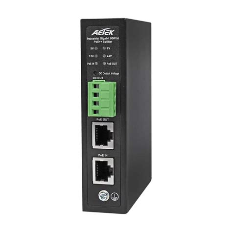 S69 220 Industrial Gigabit Dual Power 802 3bt PoE Splitter Versa