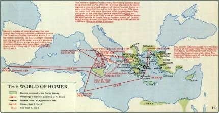 The Odyssey: Odyssey Map/Route