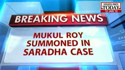 Saradha Case Tmc Mp Mukul Roy Summoned By Cbi Youtube