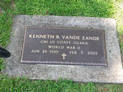 Kenneth R Vande Zande 1920 2003 Memorial Find A Grave