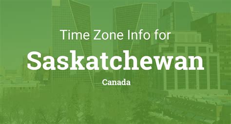 Time Zones in Saskatchewan, Canada