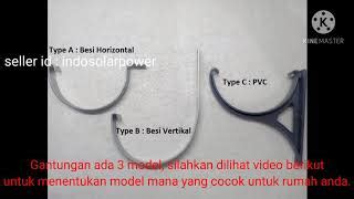 Jual Gantungan 8 Inch 20 Cm Bracket Holder Besi Talang Setengah Lingkar