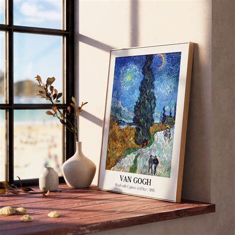 Vincent Van Gogh Print road With Cypress Van Gogh Poster - Etsy