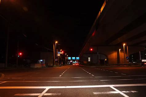 夜の道路のフリー写真素材 3806 フリー写真素材フォトック【無料・商用利用可・クレジット表記不要】