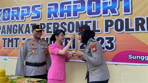 Polres Gowa Gelar Syukuran Korps Raport Kenaikan Pangkat Periode