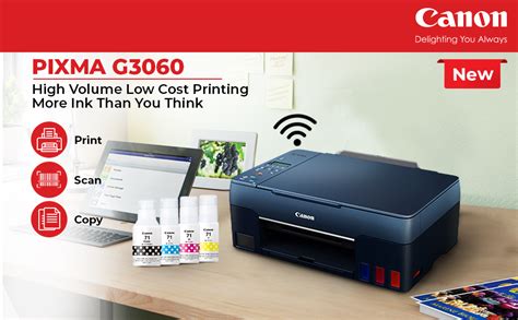 Canon Pixma G3060 All In One High Speed Wi Fi Ink Tank Color Printer Black The Dan Technology