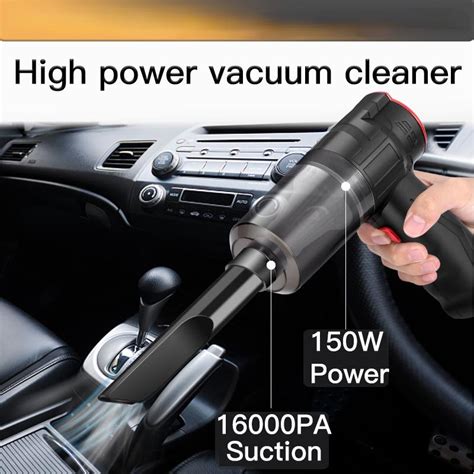 Satın alın 16000Pa Car Wireless Vacuum Cleaner 150W 2 in 1 Blowable