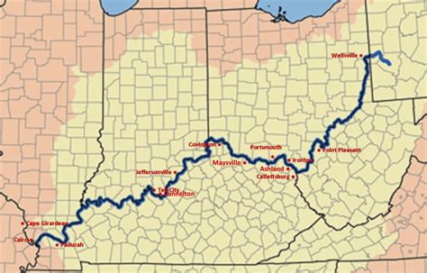 Map Of Ohio River In Kentucky | Maps Of Ohio