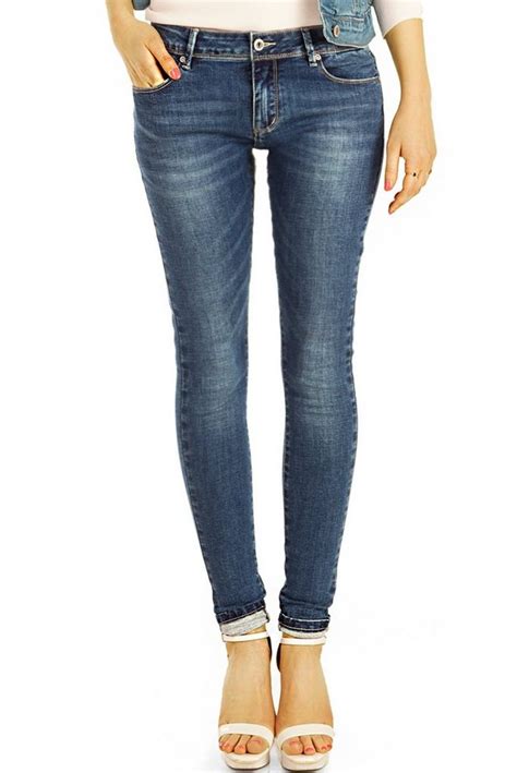 Be Styled Skinny Fit Jeans Hüftjeans Röhrenjeans Skinny Fit Hosen Stretch Jeans Damen J15k 2