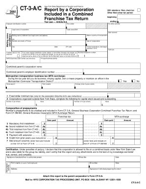 Fillable Online Tax Ny Ct A C Employer Identification Number New York