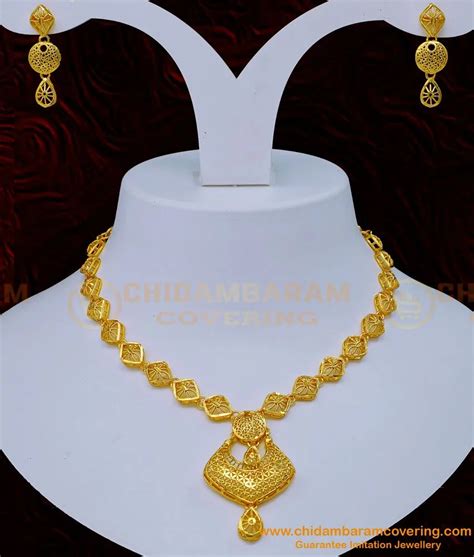 Buy Latest Dubai Gold Necklace Design With Earrings Buy Online